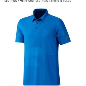 Adidas Men's Vibrant Blue Polo Shirt NWT